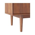 Tumši brūns masīvkoka skapis (paul) ar kosmētisku defektu