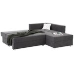 Pilka kampinė sofa-lova (Italija) dėžutėje, nepažeista