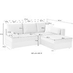 Pilka kampinė sofa-lova (Italija) dėžutėje, nepažeista