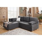 Pilka kampinė sofa-lova (Italija) dėžutėje, nepažeista