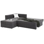 Pilka kampinė sofa-lova (Italija) dėžutėje, nepažeista