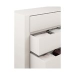 Light beige chest of drawers (liv) with cosmetic flaws.