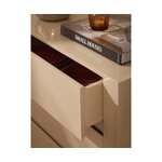 Light beige chest of drawers (liv) with cosmetic flaws.