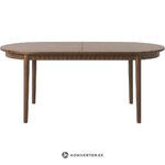 Tumepruun pikendatav söögilaud (calary) 92x180-230 iluvead