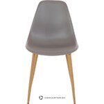 Pilka ruda plastikinė kėdė