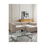 Light beige lounge chair/corner module (lennon) with cosmetic defect