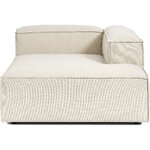 Light beige lounge chair/corner module (lennon) with cosmetic defect