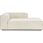 Light beige lounge chair/corner module (lennon) with cosmetic defect