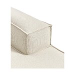 Light beige lounge chair/corner module (lennon) with cosmetic defect