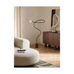 Marmorinen design-lattiavalaisin (alina), jossa kosmeettinen virhe