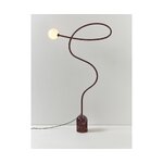 Marmorinen design-lattiavalaisin (alina), jossa kosmeettinen virhe