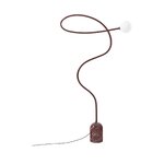 Marmorinen design-lattiavalaisin (alina), jossa kosmeettinen virhe