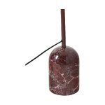 Marmorinen design-lattiavalaisin (alina), jossa kosmeettinen virhe