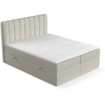 Beige mannermainen bed skyfall (maison de reve)140x200