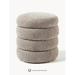 Бежевый пуф с местом для хранения (alto) с косметическими дефектами
