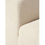 Šviesiai smėlio spalvos modulinė kampinė sofa (lena) su kosmetiniais defektais.