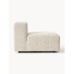 Šviesiai smėlio spalvos modulinė kampinė sofa (lena) su kosmetiniais defektais.