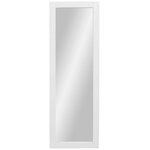 Baltas aukštas veidrodis (rondo) (be veidrodžio, tik rėmas)