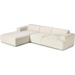 Vaalean beige modulaarinen kulmasohva (melva) 319x195 kosmeettisilla vioilla.