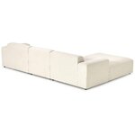 Vaalean beige modulaarinen kulmasohva (melva) 319x195 kosmeettisilla vioilla.