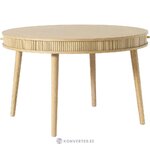 Light brown round dining table (calary) d=100 whole
