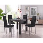 Dark gray dining table (80x80) (lynn)