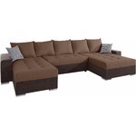 Ruda kampinė miegamoji sofa (josy)