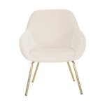 Beige velvet armchair (jana), intact, in box