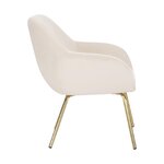 Beige velvet armchair (jana), intact, in box