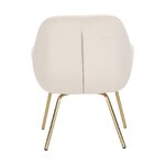Beige velvet armchair (jana), intact, in box