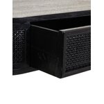 Musta ja kultainen konsolipöytä cayetana (creaciones meng) ehjä, laatikossa