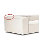 Bright modular sofa (Lennon) has severe beauty flaws