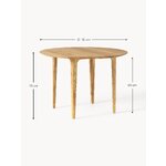 Round Solid Wood Dining Table (Archie) Ø 110