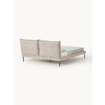 Beige Upholstered Bed (A)200x200