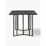 Black Solid Wood Dining Table (Luca) 180x90
