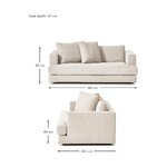 Light beige sofa (Tribeca)