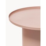 Beige round metal coffee table sverre (white label) intact