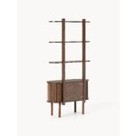 Narrow brown shelf with cabinet (calary) whole