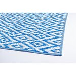 Mėlynas ir baltas vidinis ir išorinis kilimas (glam)