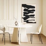 Akustiskā mākslas flīze melnā koka rāmī (2. frekvence) 70x100