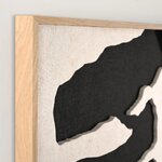 Akustiskā mākslas flīze melnā koka rāmī (2. frekvence) 70x100