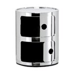 Design-yöpöytä componibili (kartell) kosmeettisella virheellä