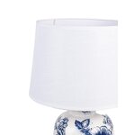 White and blue table lamp bonnie (clayre &amp; eef)