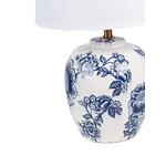 White and blue table lamp bonnie (clayre &amp; eef)