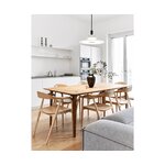 Brown solid wood dining table (archie), intact, in a box
