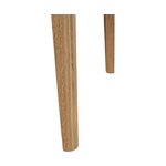 Brown solid wood dining table (archie), intact, in a box