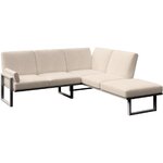 Light beige garden corner sofa soledo (mesonica)