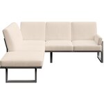 Light beige garden corner sofa soledo (mesonica)