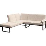 Light beige garden corner sofa soledo (mesonica)