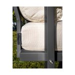 Light beige garden corner sofa soledo (mesonica)